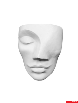 Кашпо "ЭЛЬЗА", цв. белый, Н=10см, гипс ( 2шт.)