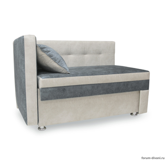 Кушетка Лилия, Серая/Слоновая кость Левая