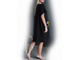 Туника-платье из хлопка арт. 20641-8383 (Цвет черный) Размеры 56-78