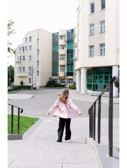 Теплая рубашка пудра