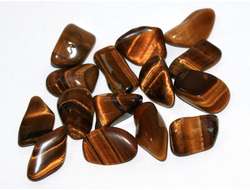 Тигровый глаз, галтовка в ассортименте, ЮАР (25-30 мм , 7-10 г) №8044