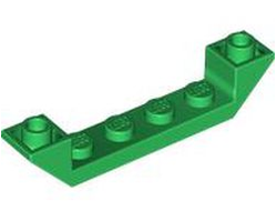 Slope, Inverted 45 6 x 1 Double with 1 x 4 Cutout, Green (52501 / 6440060)