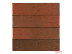 Кирпич красный флэшинг рустик 1 НФ ЛСР