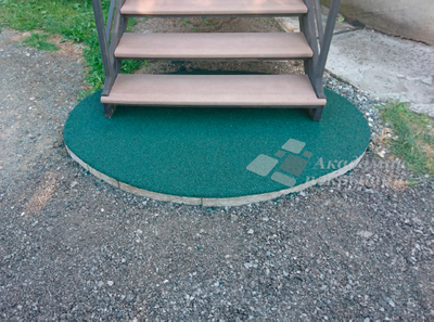 Комплект для укладки покрытия из резиновой крошки "Резиновый пол" 1м2, толщ 10мм