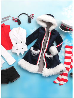 Одежда для куклы Мику Хацунэ (Cloth Dollfie Dream Hatsune Miku Snow 2022 Grand Voyage)