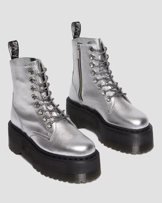 Ботинки Dr. Martens Jadon Max Boot Silver Metallic