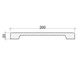 Декоративная доска из полиуретана Country Decor (WOOD LOOK) строганая (20х200) вишня