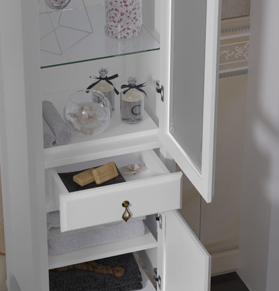 Пенал Opadiris Лоренцо 45 белый без патины, правый