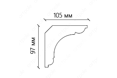 Карниз гладкий SKT48
