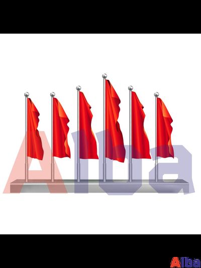 Флаговая конструкция на постаменте