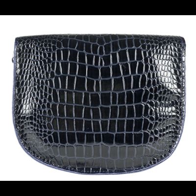 Кожаная женская сумка Amendola dark blue (арт. 8003-19)