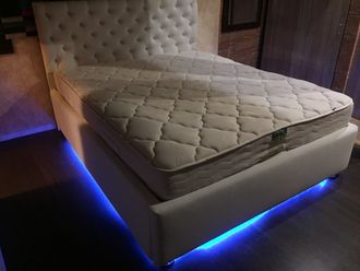 Кровать "Капитоне"  (LED) КОМПЛЕКТ