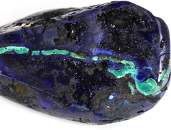 Азурит, Малахит, Азуромалахит, полировка крупная, Россия (70*42*33 мм, 163 г) №35631