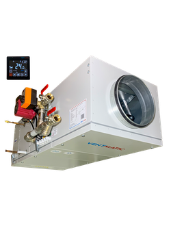 VMPU-W-FR-500-1 УСТАНОВКА ПРИТОЧНАЯ КОМПАКТНАЯ С ФРЕОН. ОХЛАЖДЕНИЕМ 500м3/ч, ВОДЯНОЙ НАГРЕВ,  1 фаза 230В