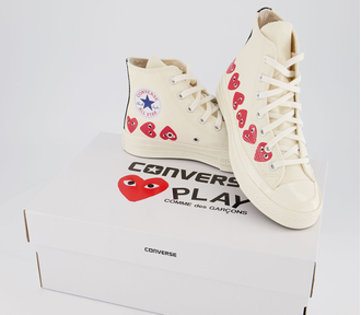 Кеды Converse Garcons Chuck Taylor Cdg белые высокие