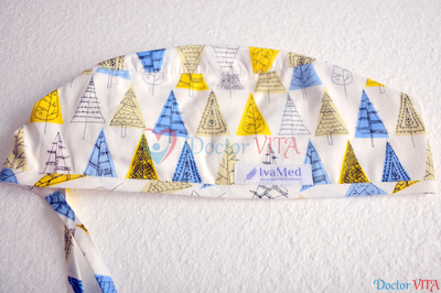 Медицинская шапочка "Елочки"