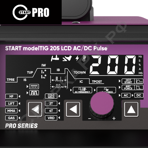 Установка для аргонодуговой сварки Старт modelTIG 205 LCD AC/DC TIG Pulse
