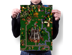 Плакат Герои меча и магии, Heroes of Might and Magic №4