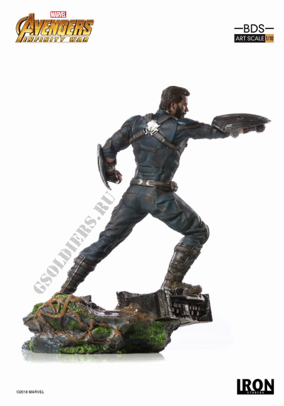 Капитан Америка, Мстители 1/10 Marvel Captain America Scale 1/10 Avengers Infinity War, Iron Studios