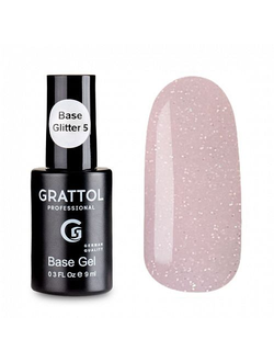 База Grattol для гель-лака Glitter 5 ( 9 мл ) GTGB5