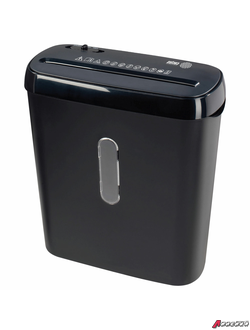 Уничтожитель (шредер) CACTUS CS-SH-A1, 2 уровень секретности, полоски 6 мм, 6 листов, корзина 8 литров. 533163