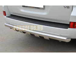 Защита заднего бампера G d76 для Toyota Land Cruiser 200 (2015-2018)