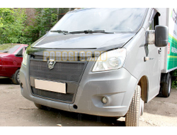 Защита радиатора ГАЗЕЛЬ NEXT 2013- (3 части) black