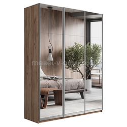 ЕН065 Шкаф-купе "Прайм-2" с зеркалами (1800). Размер: 1800х2300х570.