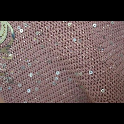 Женский берет вязаный со змейкой Vizio Италия 6351 розовый