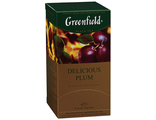 Чай  черный Greenfield  Delicious Plum 25 пак.