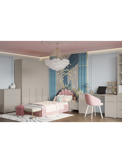 Тефия комод 2-ств с 4 ящиками 1400х450х930 Тефия / Софт Сантьяго