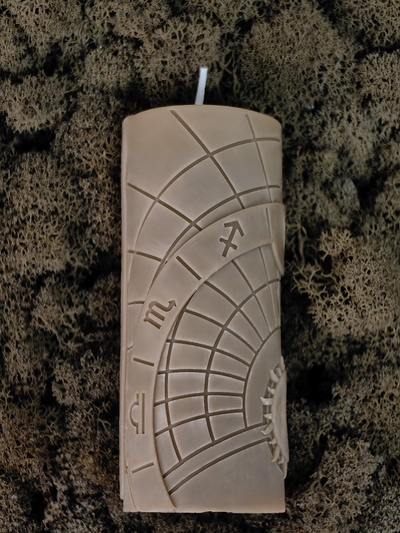 Свеча зодиакальная "Козерог" стихия земля