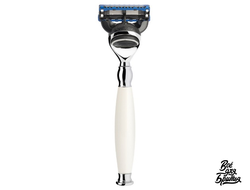 Бритва Muehle Sophist, совместимая с кассетами Gillette Fusion, ручка из фарфора