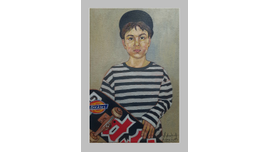 Портрет мальчика. 2023. Холст, масло. 60х40 см. © Харабадзе Заза
Частное собрание