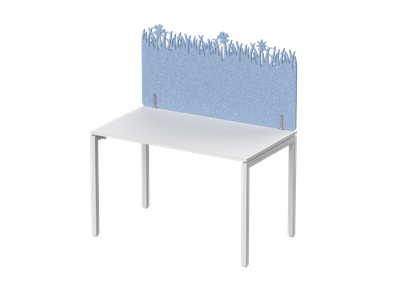 Экран фронтальный / боковой, с декором "Зеленая поляна", без фурнитуры