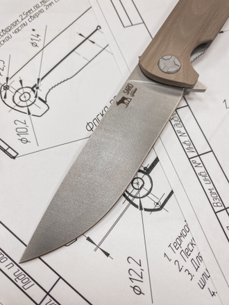 Складной нож Чиж-NEXT (Elmax, тан G10)