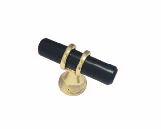 Ручка-кнопка RK-150, золото/черный