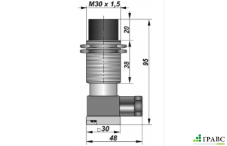 Индуктивный взрывозащищенный датчик SNI 27-15-D-K резьба М30х1,5