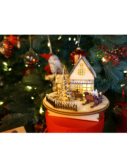 Рождественская Деревня с подсветкой