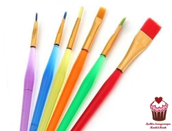 Кондитерские кисти для рисования, 6 шт.