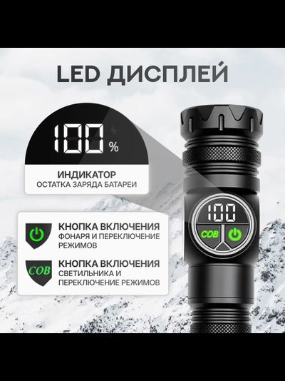 Мощный Ручной Фонарь