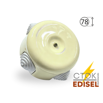 распаячная коробка слоновая кость 78х43