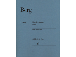 Berg. Sonate op.1: für Klavier