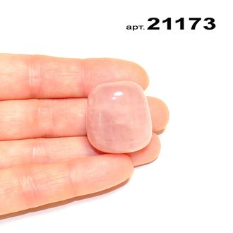 Розовый кварц натуральный (галтовка) арт.21173: 21,4г - 26*24*20мм