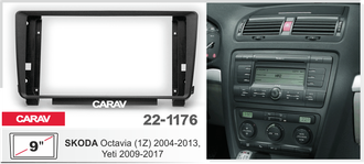 Переходная рамка  SKODA Octavia 2004-2013 (1Z) ,  Yeti 2009-2017 CARAV 22-1176, RSC-FC644