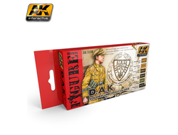 AK-Interactive: Набор акриловых красок: Цвета униформы африканского корпуса