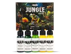 Dynamic Tattoo Ink Jungle Color Set (США 5 шт. по 1 OZ)