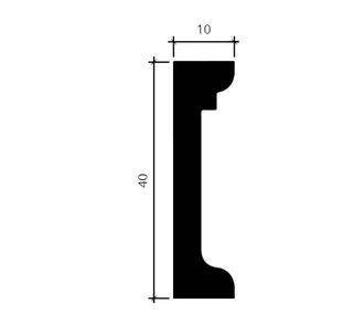 Молдинг 1.51.811 - 40*10*2000мм