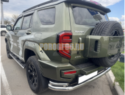 Защита заднего бампера угловая большая двойная Папа Тюнинг d76/42 для TANK 400 2023-