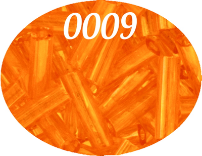 Стеклярус Zlatka 6мм 10гр цвет № 0009 оранжевый